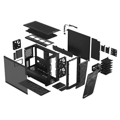 Kép 23/23 - Fractal Design Meshify 2 Light Tempered Glass Black