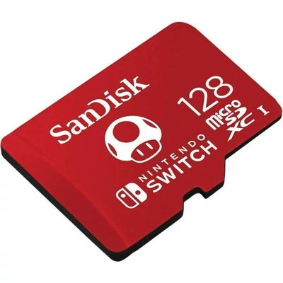 Kép 2/3 - Sandisk 128GB microSDXC Class 10 UHS-1 U3 A1 For Nintendo Switch adapter nélkül