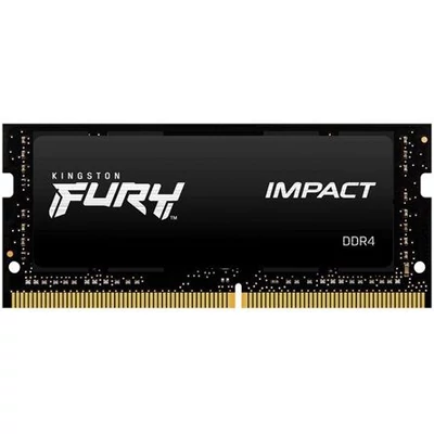 Kép 2/3 - Kingston 16GB DDR4 3200MHz Kit(2x8GB) SODIMM Fury Impact Black