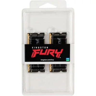 Kép 3/3 - Kingston 16GB DDR4 3200MHz Kit(2x8GB) SODIMM Fury Impact Black