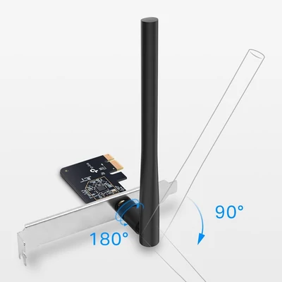 Kép 2/3 - TP-Link Archer T2E AC600 Wireless Dual Band PCI Express adapter