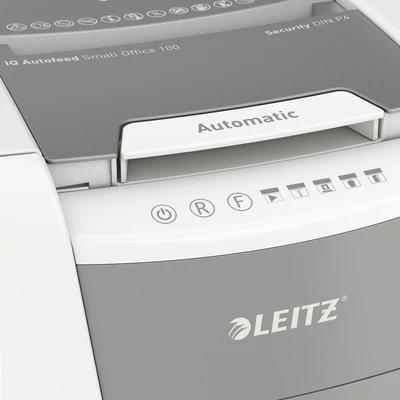 Kép 7/8 - Leitz IQ AutoFeed SmallOffice 100 P4 Pro iratmegsemmisítő fehér