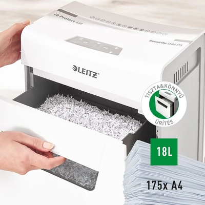 Kép 10/10 - Leitz IQ Protect Premium 6M iratmegsemmisítő fehér