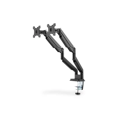 Kép 2/3 - Digitus DA-90395 Universal Dual Monitor Mount With Gas Spring And Clamp Mount Black