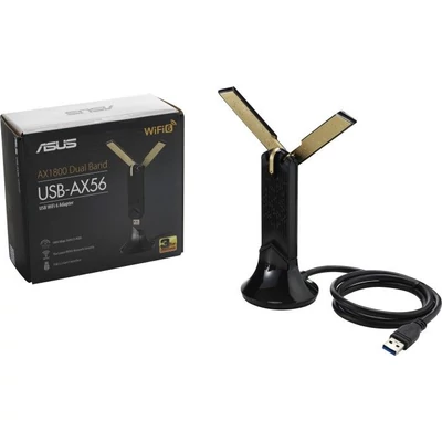 Kép 6/6 - Asus USB-AX56 AX1800 USB3.0 Dual-Band Wi-Fi adapter fekete/arany
