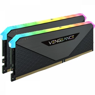 Kép 2/3 - Corsair 32GB DDR4 3200MHz Kit(2x16GB) Vengeance RGB RT Black