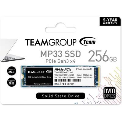 Kép 3/3 - TeamGroup 256GB M.2 2280 NVMe MP33