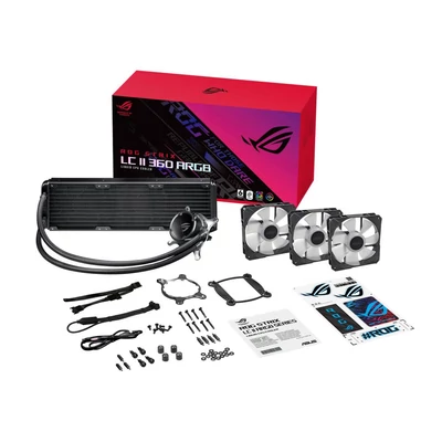 Kép 2/5 - Asus ROG Strix LC II 360 ARGB Black