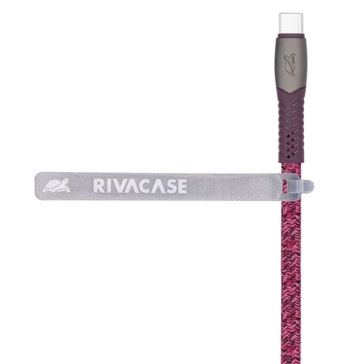 Kép 3/5 - RivaCase PS6105 RD12 Type-C / Type-C cable 1,2m Red