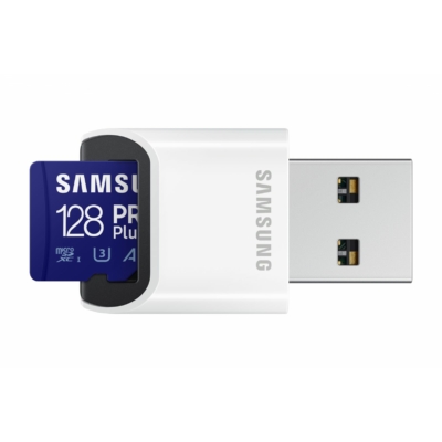 Kép 2/3 - Samsung 128GB microSDXC Pro Plus Class10 U3 A2 V30 adapter nélkül