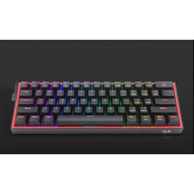 Redragon Fizz Pro black, wired&2.4G&BT Mechanical Keyboard, RGB, red switch Black HU