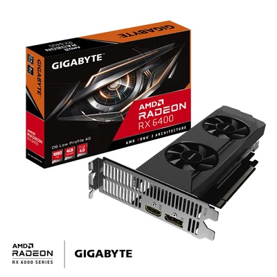 Kép 2/7 - Gigabyte RX 6400 D6 Low Profile 4G
