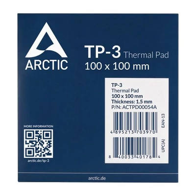 Kép 2/3 - Arctic TP-3 100x100x1,5mm Hővezető lap (1lap/csomag)