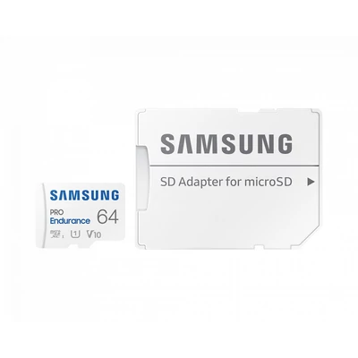 Kép 3/9 - Samsung 64GB microSDXC Class10 U1 V10 PRO Endurance + adapterrel