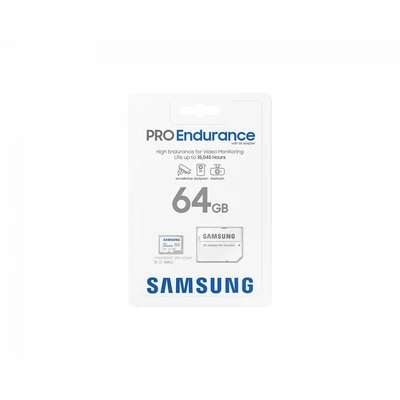 Kép 8/9 - Samsung 64GB microSDXC Class10 U1 V10 PRO Endurance + adapterrel