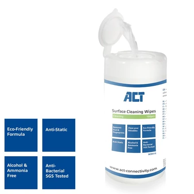 Kép 3/3 - ACT AC9515 Surface Cleaning Wipes