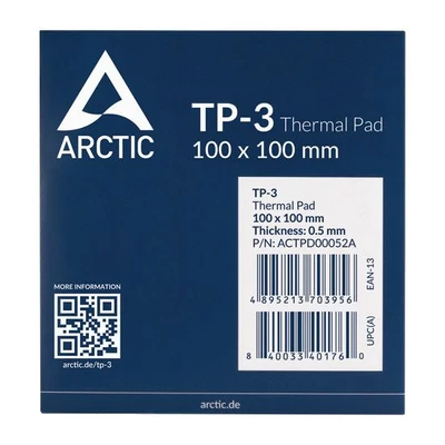 Kép 2/3 - Arctic TP-3 100x100x0,5mm Hővezető lap (1lap/csomag)