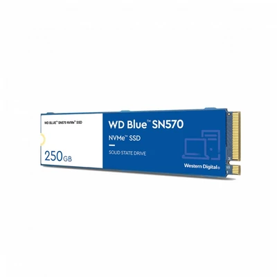 Kép 2/3 - Western Digital 250GB M.2 2280 NVMe SN570 Blue
