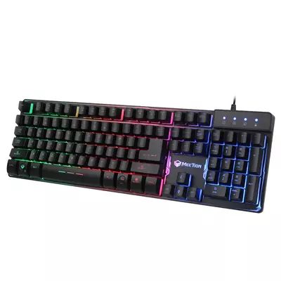 Kép 3/4 - Meetion K9300 Colorful Rainbow Backlight Gaming Keyboard Black HU
