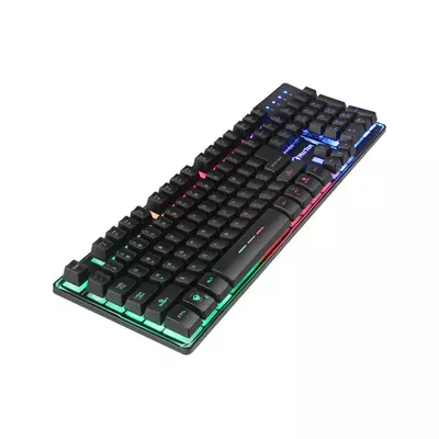 Kép 4/4 - Meetion K9300 Colorful Rainbow Backlight Gaming Keyboard Black HU