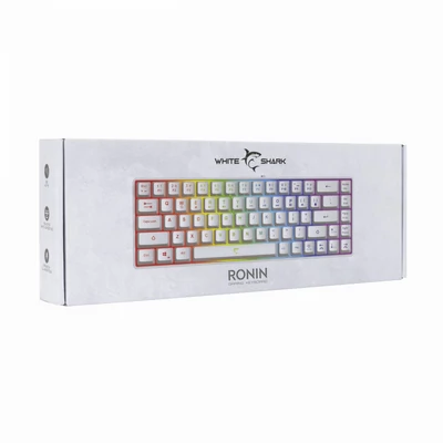 Kép 5/5 - White Shark Ronin RGB Gaming keyboard White US