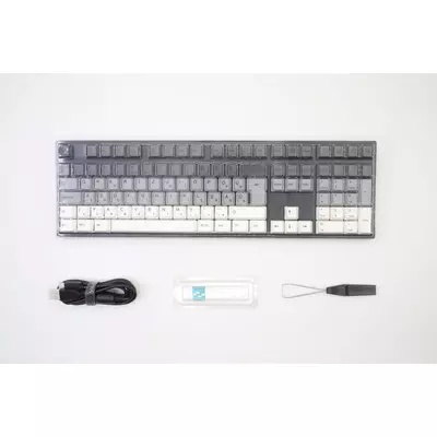 Kép 12/13 - Varmilo VEA109 Yakumo USB Cherry MX Blue Mechanical Gaming Keyboard Grey/White HU