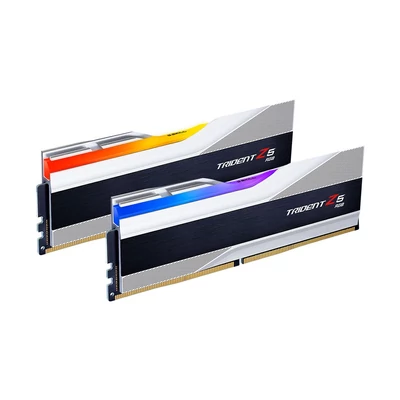 Kép 2/4 - G.SKILL 64GB DDR5 5600MHz Kit(2x32GB) Trident Z5 RGB Silver