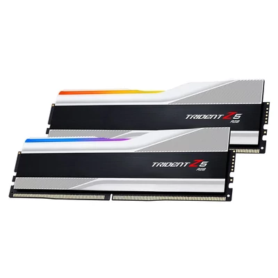Kép 3/4 - G.SKILL 64GB DDR5 5600MHz Kit(2x32GB) Trident Z5 RGB Silver