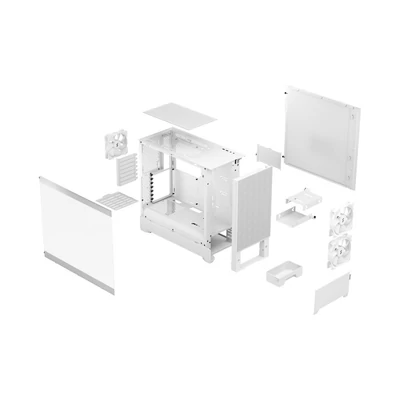 Kép 8/8 - Fractal Design Pop Air RGB Tempered Glass White