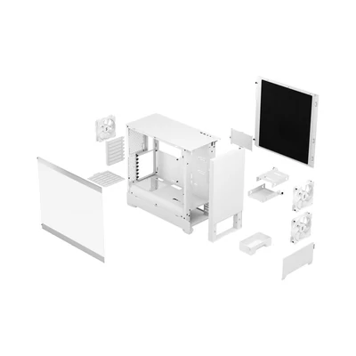 Kép 12/12 - Fractal Design Pop Silent Tempred Glass White