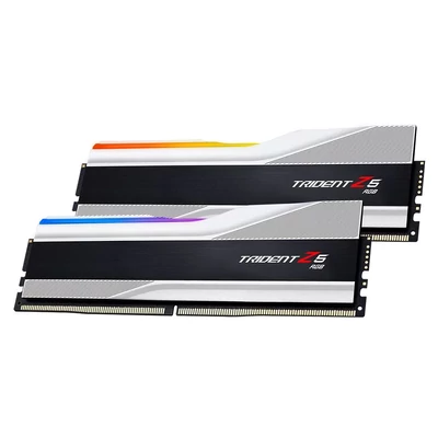 Kép 4/5 - G.SKILL 32GB DDR5 7200MHz Kit(2x16GB) Trident Z5 RGB Silver