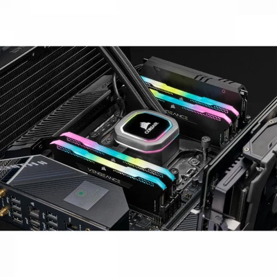 Kép 2/4 - Corsair 64GB 3200MHz DDR4 Kit(4x16GB) Vengeance RGB Black