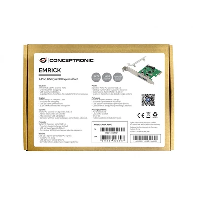 Kép 8/8 - Conceptronic EMRICK06G 2-Port USB 3.0 PCIe Card