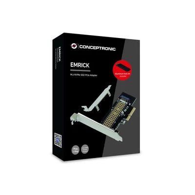 Kép 3/4 - Conceptronic EMRICK05BS M.2 NVMe PCIe Card incl. Heat Sink