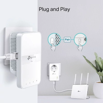 Kép 4/5 - TP-Link TL-WPA7619 KIT AC1200 AV1000 Gigabit WLAN Powerline Adapter Kit