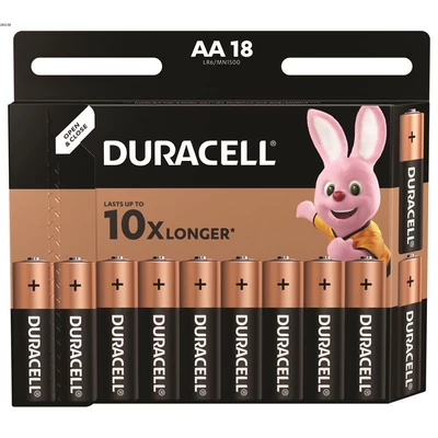 Duracell AA alkáli elem 18db/csomag