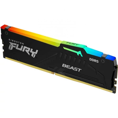 Kép 2/4 - Kingston 32GB DDR5 5200MHz Fury Beast RGB Black
