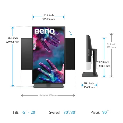 Kép 12/13 - Benq 27" PD2506Q IPS LED