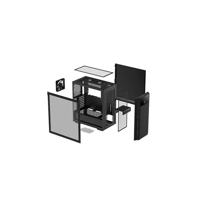 Kép 11/13 - DeepCool CH510 MESH DIGITAL Tempered Glass Black