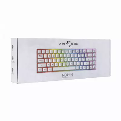 Kép 5/5 - White Shark Ronin RGB Gaming keyboard White HU