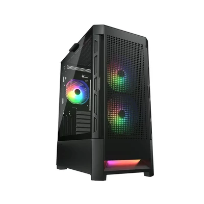 Kép 2/12 - Cougar Duoface RGB Tempered Glass Black