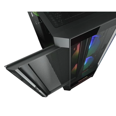 Kép 4/12 - Cougar Duoface RGB Tempered Glass Black