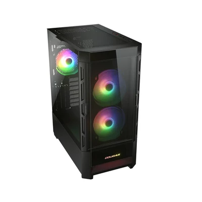 Kép 5/12 - Cougar Duoface RGB Tempered Glass Black