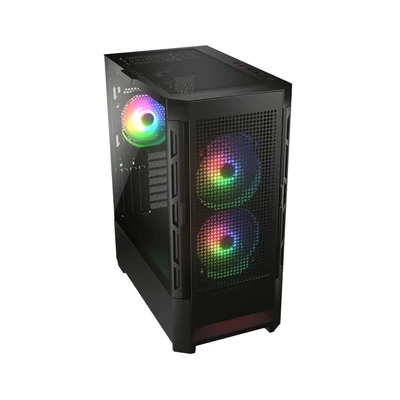 Kép 6/12 - Cougar Duoface RGB Tempered Glass Black
