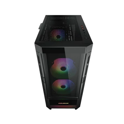 Kép 9/12 - Cougar Duoface RGB Tempered Glass Black