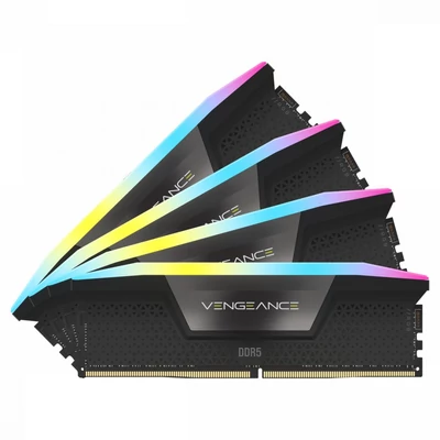 Kép 2/2 - Corsair 64GB DDR5 6600MHz Kit(4x16GB) Vengeance RGB Black Bulk