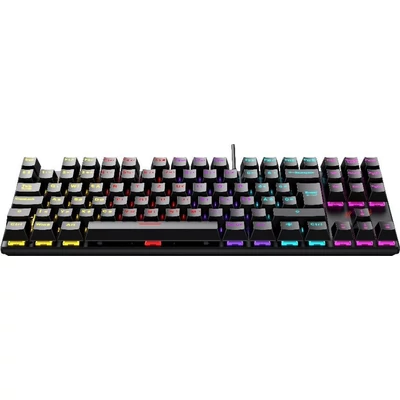 Kép 2/5 - Ventaris Malevik RGB Mechanical Red Switch Gamer Keyboard Black HU