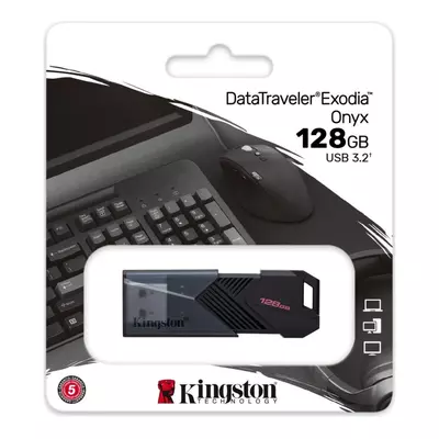 Kép 3/3 - Kingston 128GB DataTraveler Exodia Onyx USB3.2 Black