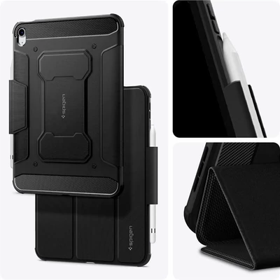 Kép 5/5 - Spigen Rugged Armor Pro, black - iPad 10.9" 2022