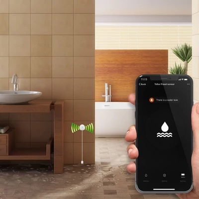 Kép 3/3 - Tellur WiFi Smart Flood Sensor White